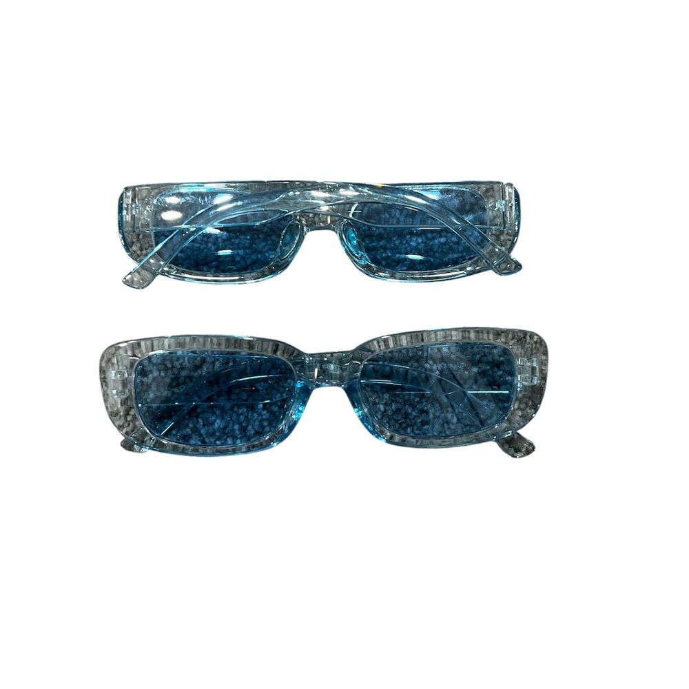 Stylish Blue Rectangular Sunglasses